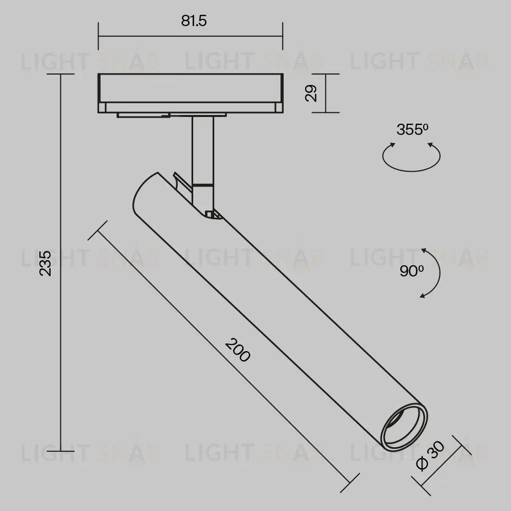 Трековый однофазный светильник Maytoni Focus T TR141-1-6W3K-M-W TR141-1-6W3K-M-W
