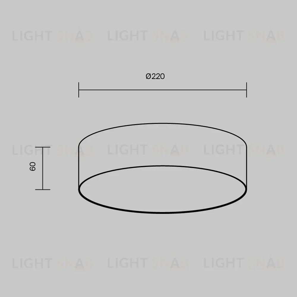Накладной светильник Maytoni Zon C032CL-24W3K-RD-B C032CL-24W3K-RD-B
