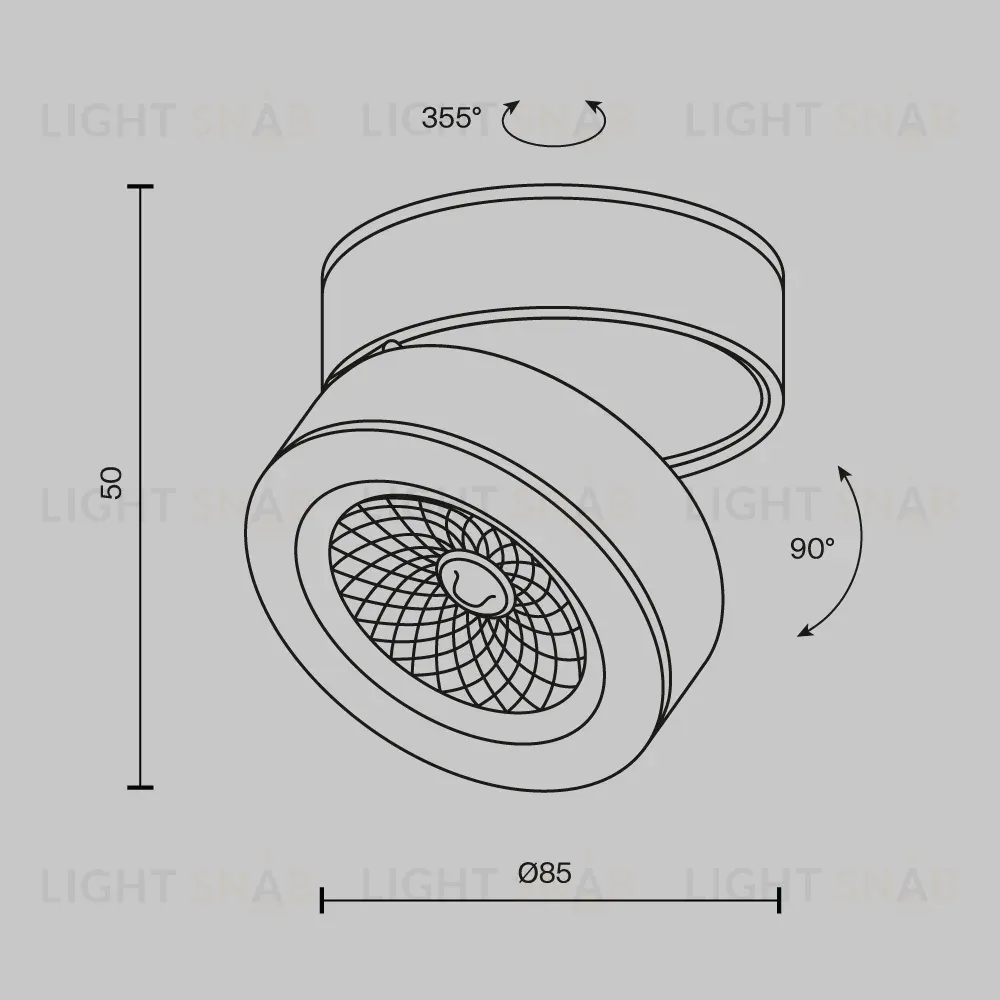 Накладной спот Maytoni Magic C022CL-7W3K-B-1 C022CL-7W3K-B-1