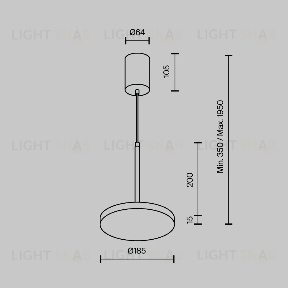 Подвесной светильник Maytoni Plato P076PL-L12W4K-BS P076PL-L12W4K-BS