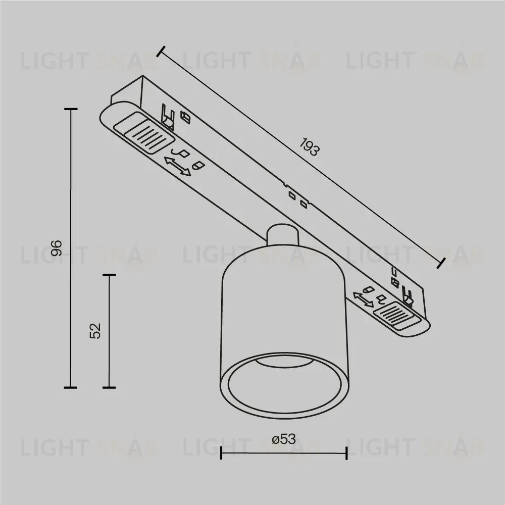Трековый магнитный светильник Maytoni Alfa S TR132-2-7W3K-W TR132-2-7W3K-W