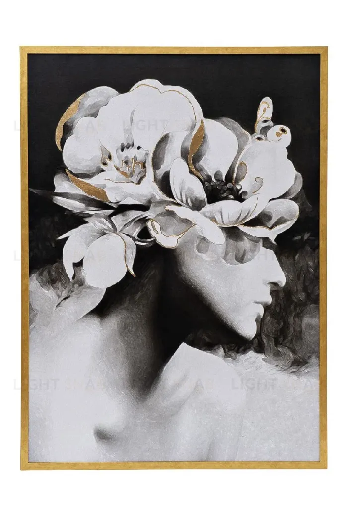 Холст Девушка с цветами-2 Garda Decor 89VOR-GIRL FLOWER-2 89VOR-GIRL FLOWER-2