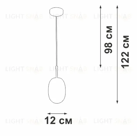Подвесной светильник Vitaluce V2821-1/1S V2821-1/1S