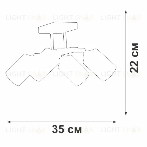 Спот Vitaluce V2833-1/4PL V2833-1/4PL