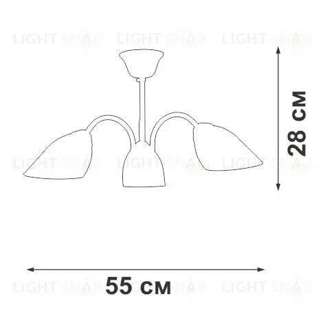 Люстра на штанге Vitaluce V3336-0/3PL V3336-0/3PL