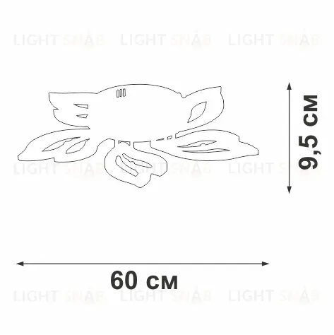 Потолочная люстра Vitaluce V3893-0/5PL V3893-0/5PL