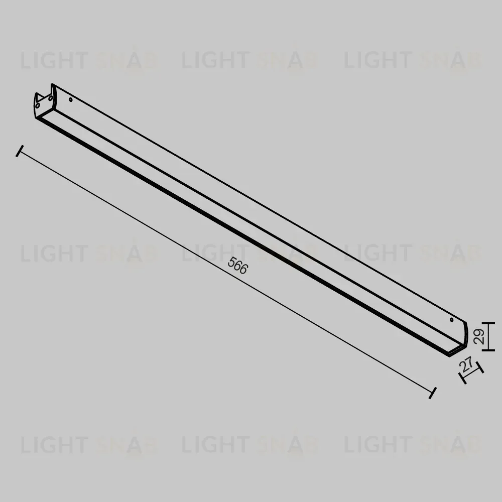 Трековый магнитный светильник Maytoni Basis TR161-1-25W3K-B TR161-1-25W3K-B