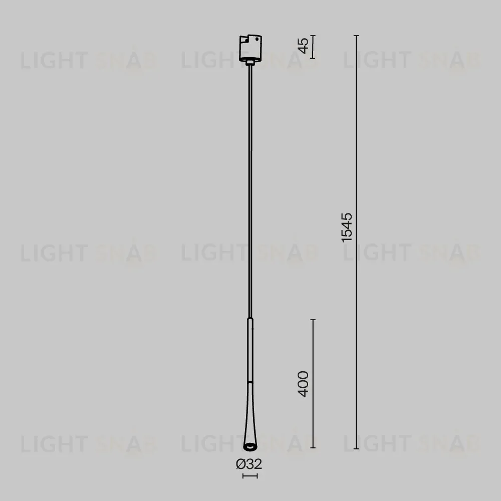 Трековый подвесной магнитный светильник Maytoni Waist TR167-1-7W3K-M-BS TR167-1-7W3K-M-BS