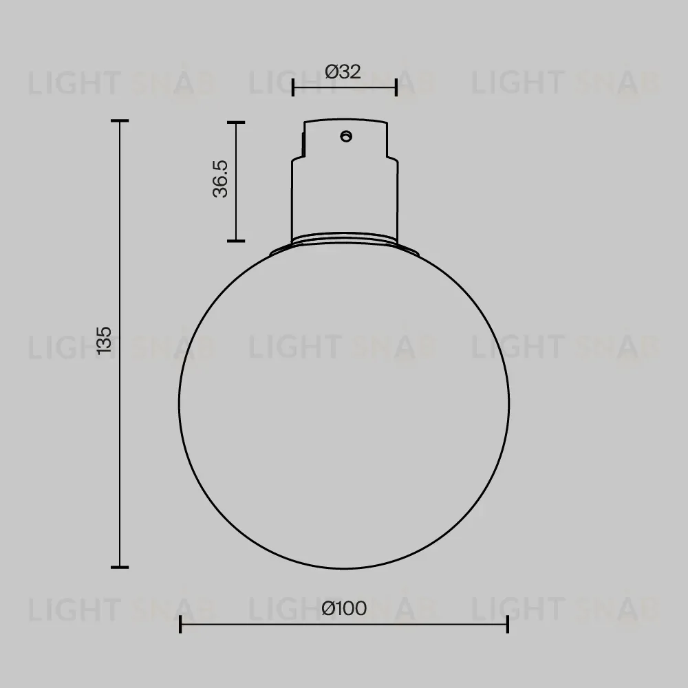 Трековый магнитный светильник Maytoni Luna TR171-1-5W3K-WB TR171-1-5W3K-WB