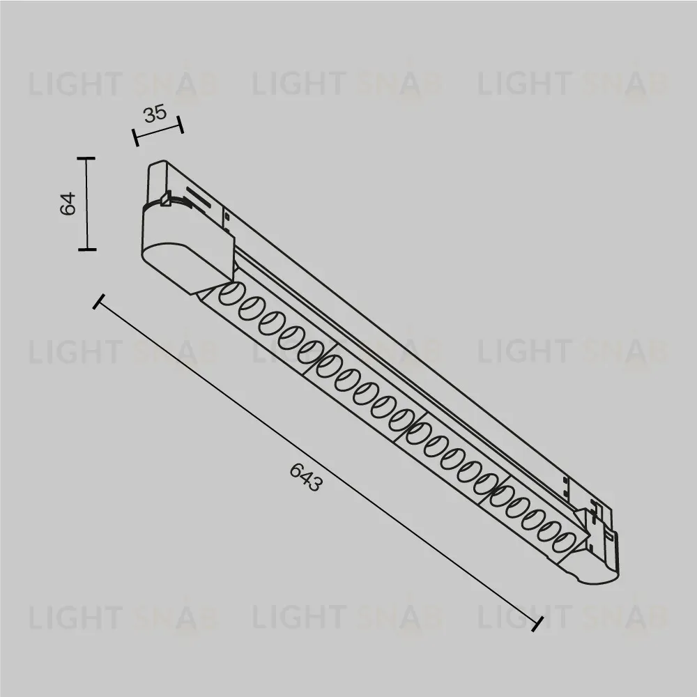 Трековый трехфазный светильник Maytoni Points TR195-3-20W4K-M-W TR195-3-20W4K-M-W