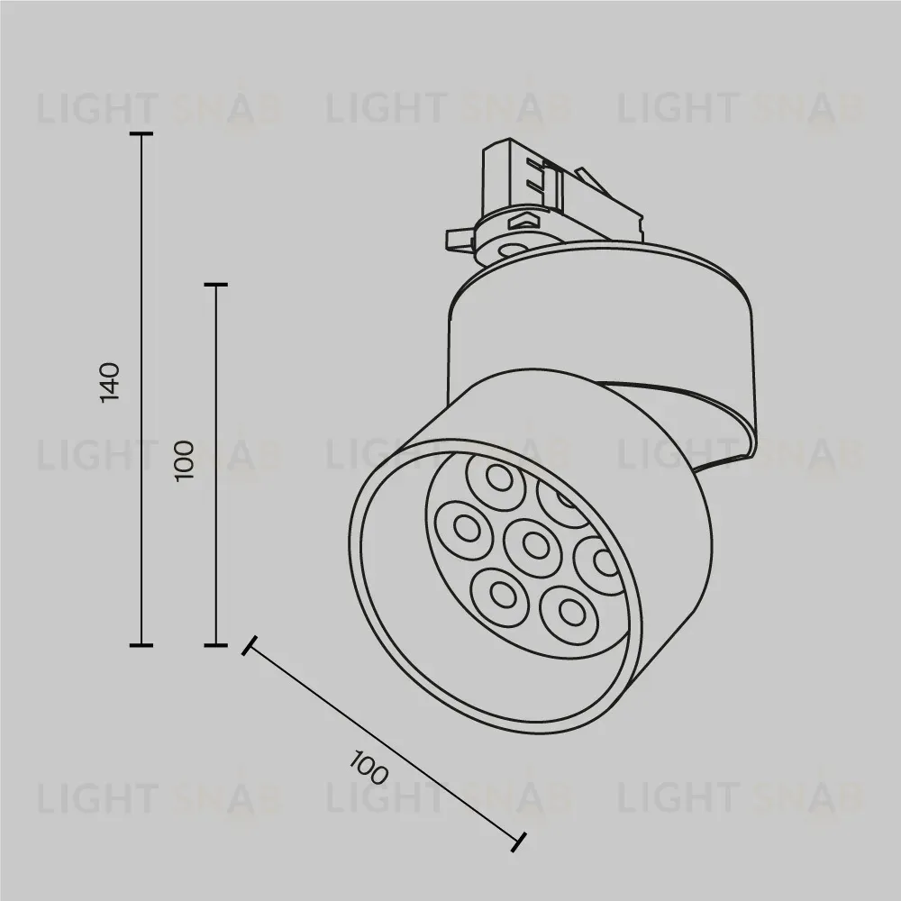 Трековый трехфазный светильник Maytoni Alfa TR199-3-15W4K-M-W TR199-3-15W4K-M-W