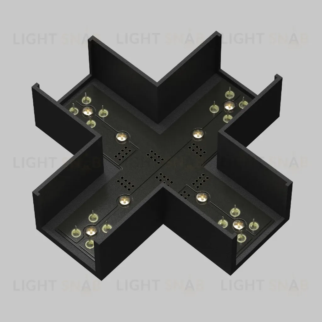 Коннектор питания X-образный Maytoni Elasity TRA160CX-11B TRA160CX-11B