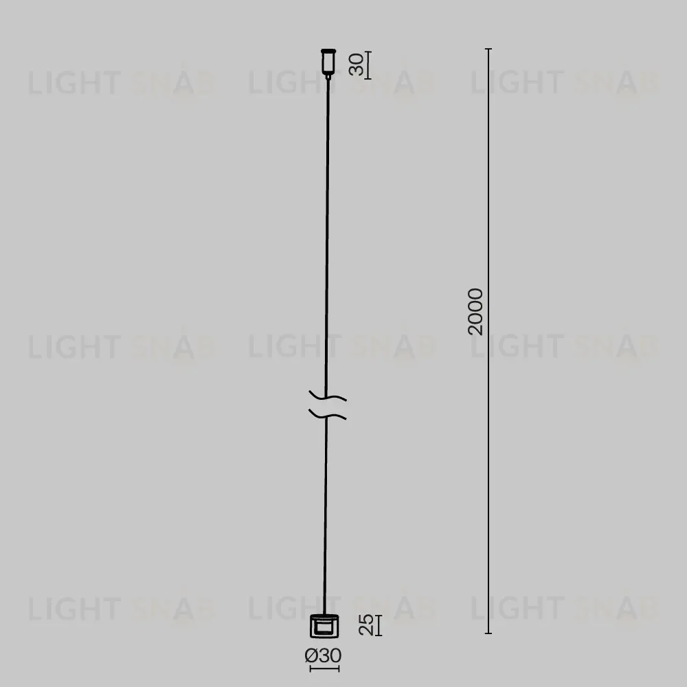 Тросовый подвес для шинопровода Maytoni Elasity TRA160SW-2B TRA160SW-2B
