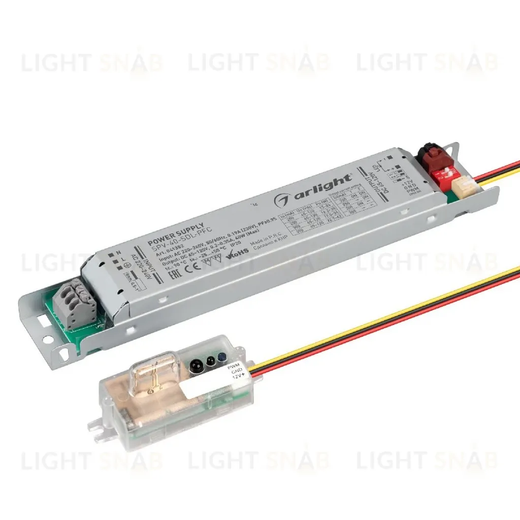 Блок питания Arlight SPV-40-SDL-PFC (40W, 65-120V, 0.2-0.35A) 041352 041352