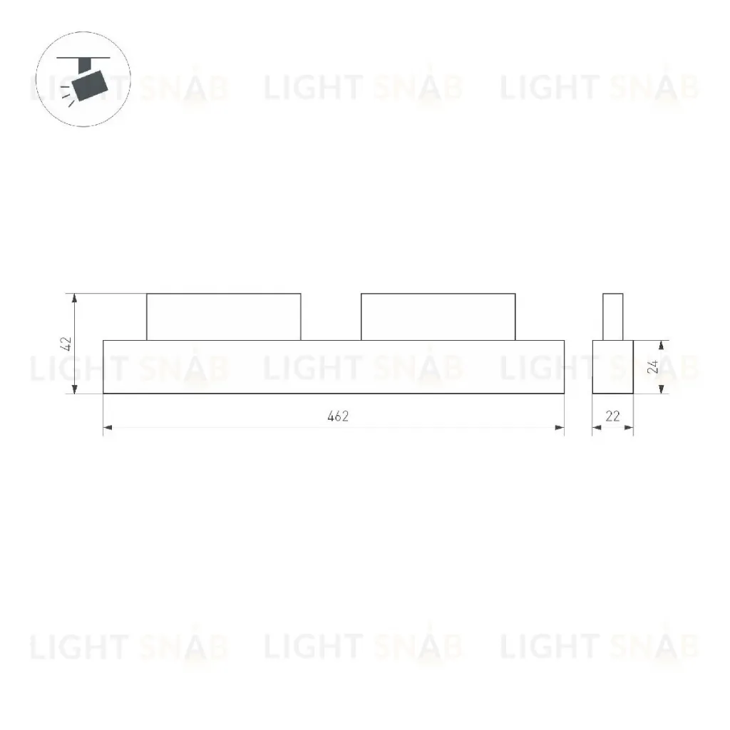 Трековый магнитный светильники Arlight MAG-ORIENT-DOTS-L465-16W Day4000-MIX 047138 047138