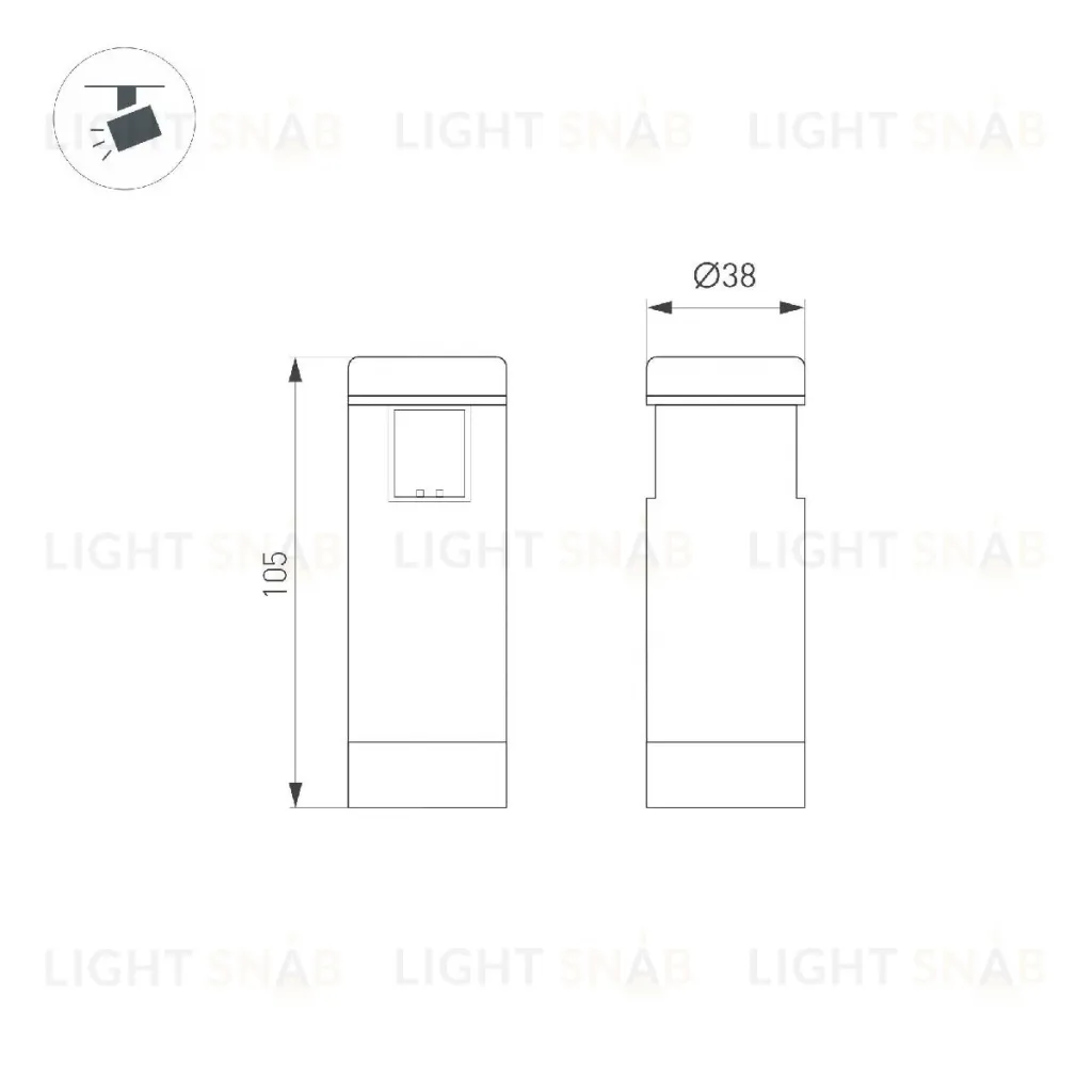 Трековый светильники Arlight ART-APRIORI-SPOT-R40-8W Day4000 044908 044908
