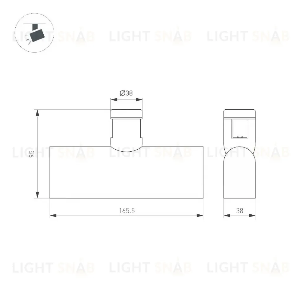 Трековый светильники Arlight ART-APRIORI-LASER-L165-8W Day4000 047780 047780