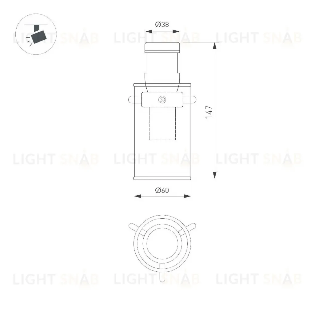 Трековый светильники Arlight ART-APRIORI-LANTERN-C-R60-5W Day4000 047791 047791