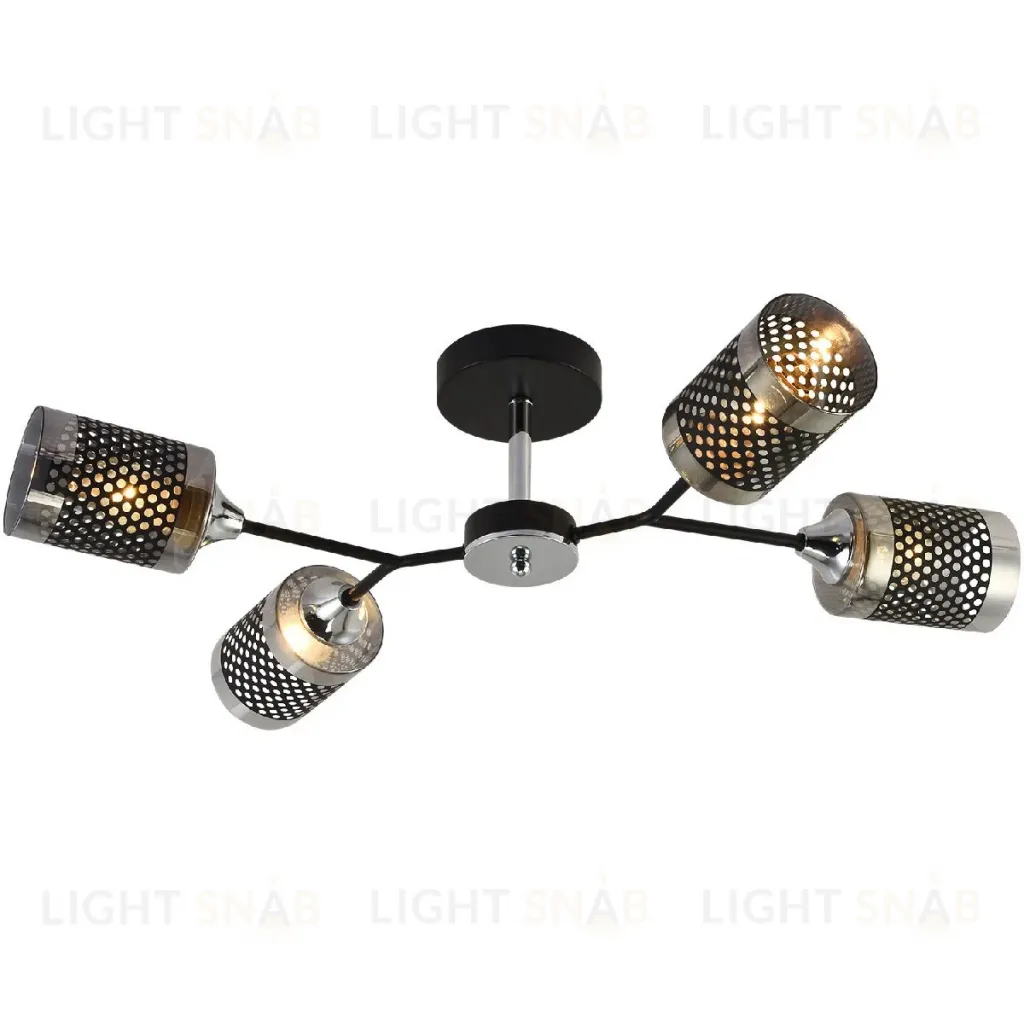 Люстра на штанге Reluce 01405-3.3-04B BK+CR 01405-3.3-04B BK+CR