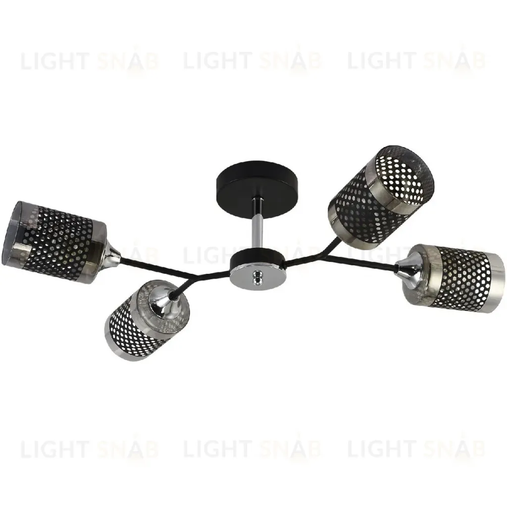 Люстра на штанге Reluce 01405-3.3-04B BK+CR 01405-3.3-04B BK+CR