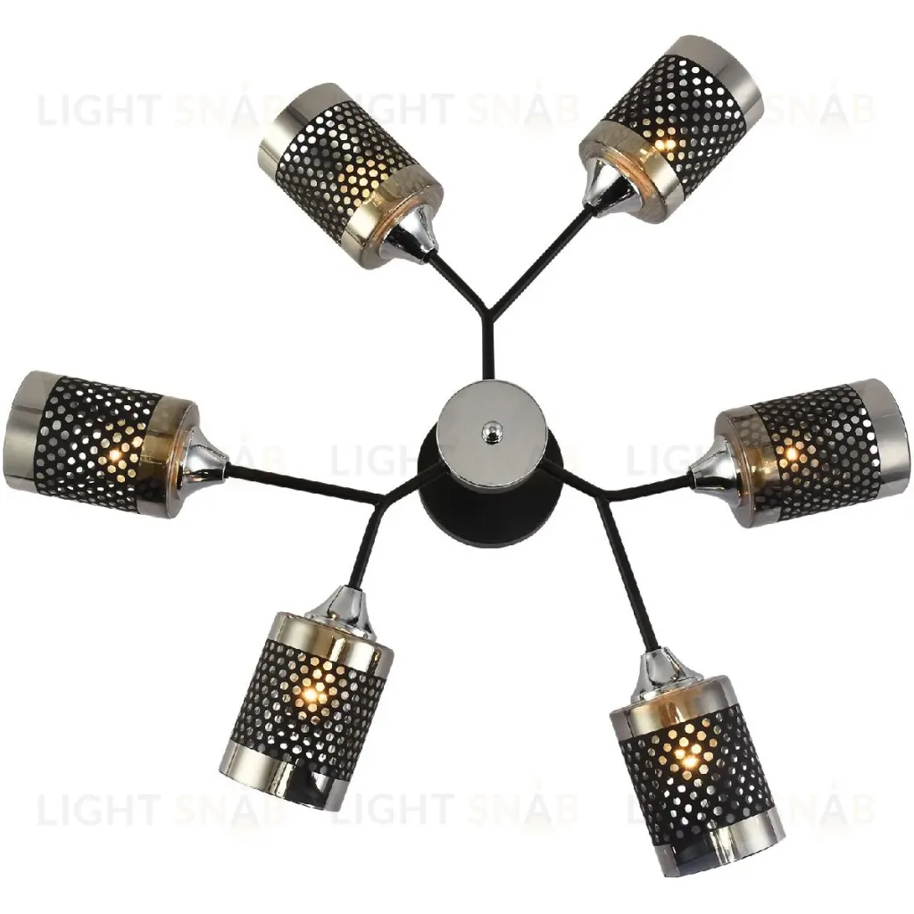 Люстра на штанге Reluce 01405-3.3-06B BK+CR 01405-3.3-06B BK+CR