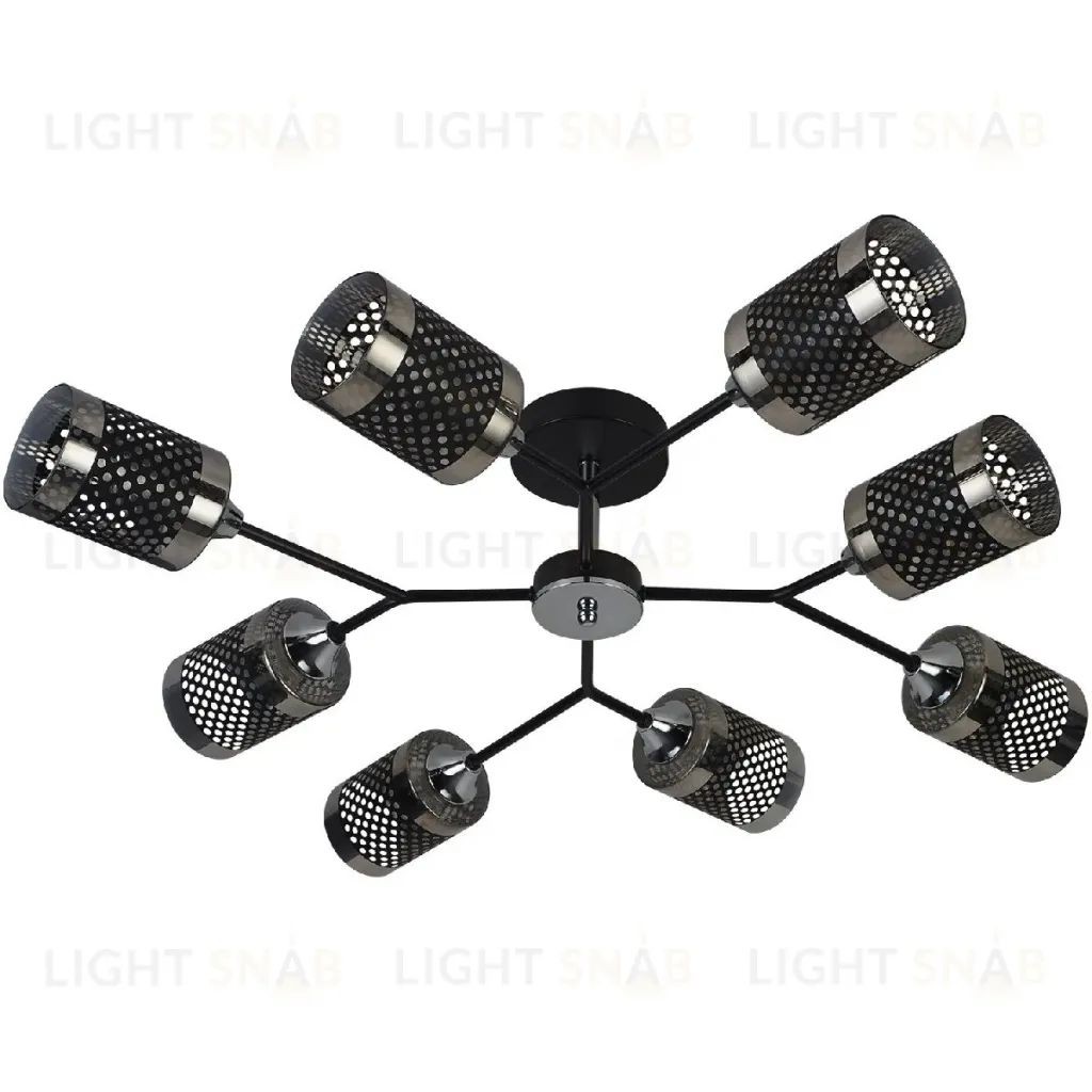 Люстра на штанге Reluce 01405-3.3-08B BK+CR 01405-3.3-08B BK+CR