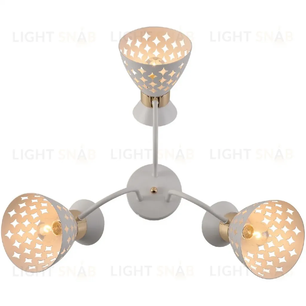 Потолочная люстра Reluce 01579-3.3-03 WH+FGD 01579-3.3-03 WH+FGD