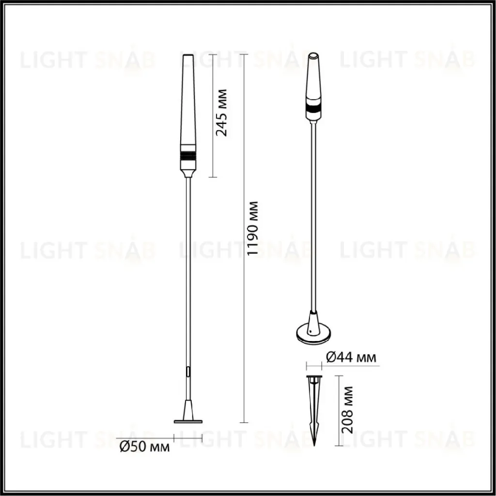 Ландшафтный светильник Odeon Light Canna 7020/4GB 7020/4GB