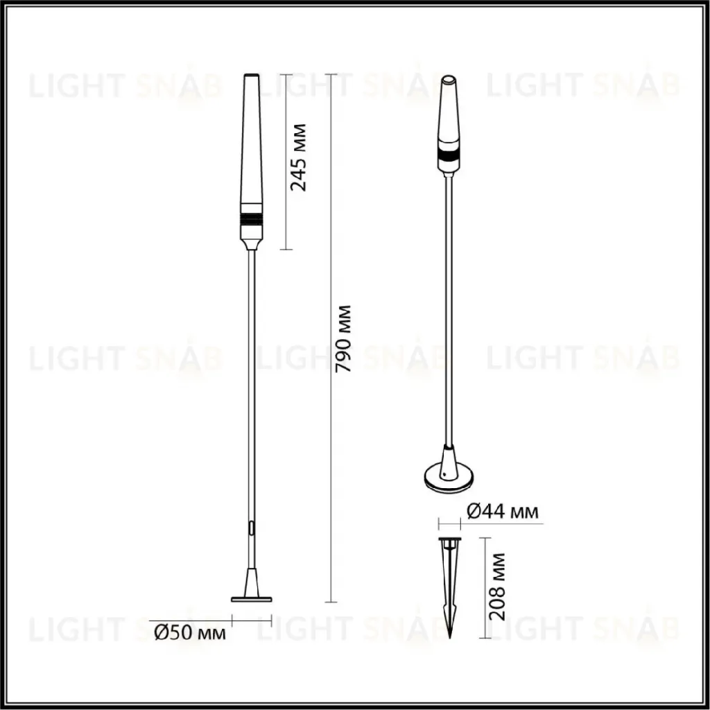 Ландшафтный светильник Odeon Light Canna 7020/4GL 7020/4GL