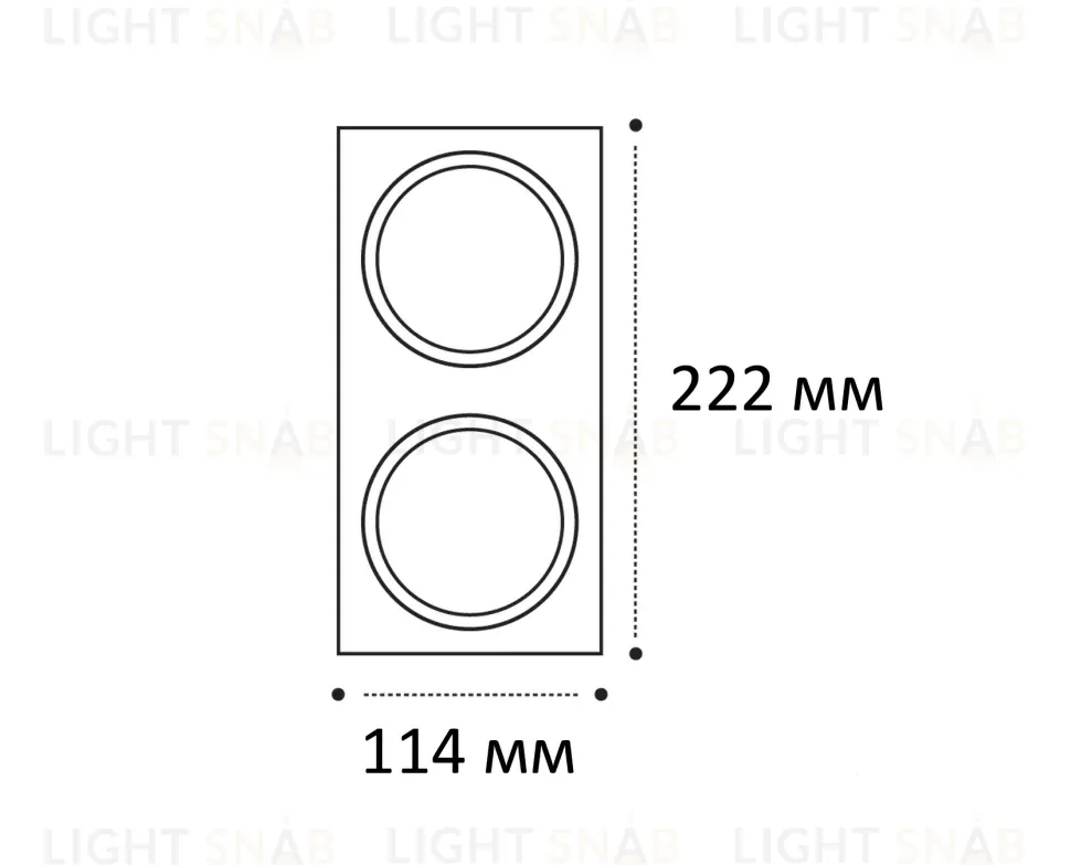 Двойная рамка Italline IT08-8034 black IT08-8034 black