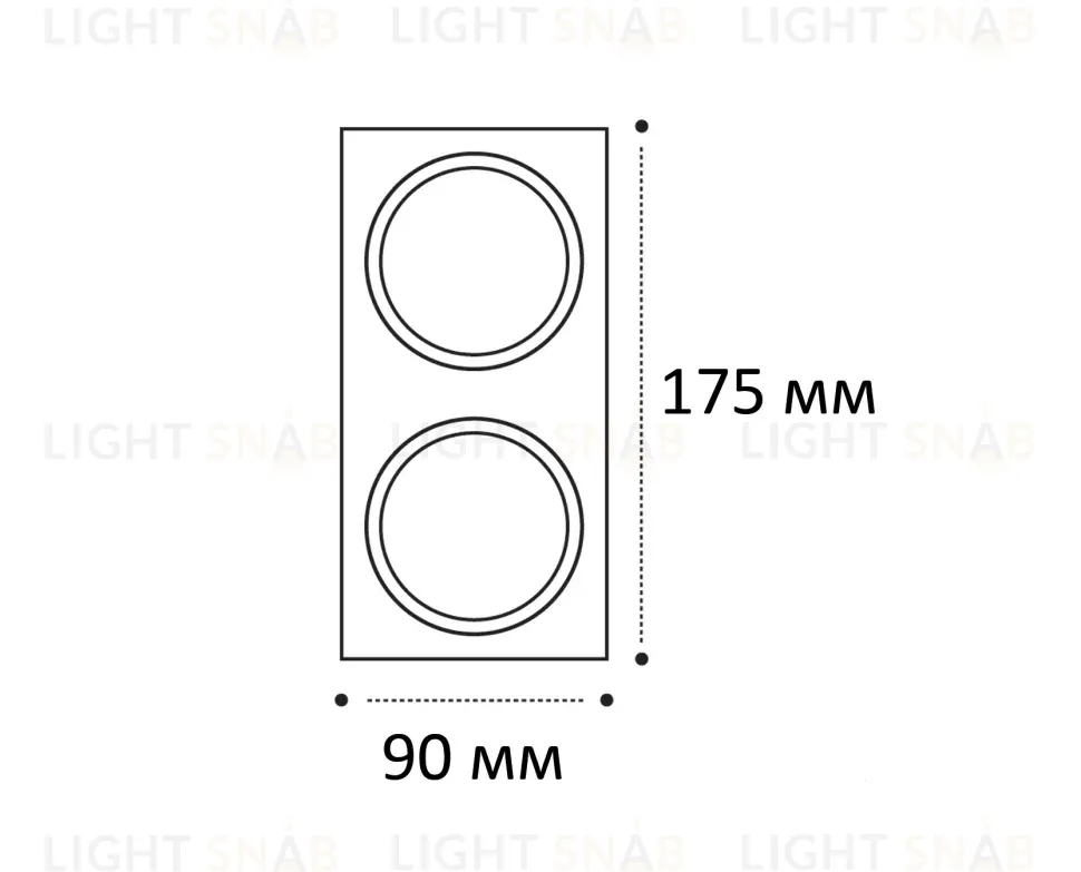 Двойная рамка Italline IT08-8038 black IT08-8038 black