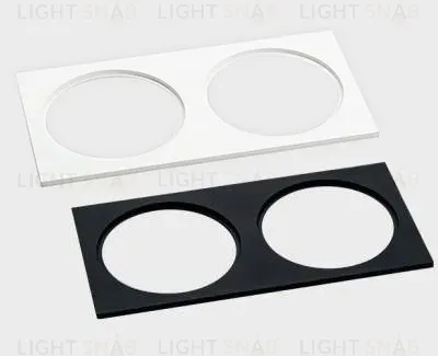 Двойная рамка Italline IT08-8038 black IT08-8038 black