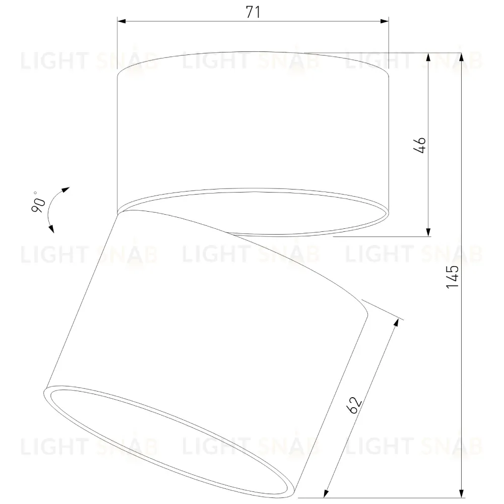 Накладной спот Elektrostandard Rolly 25112/LED 4690389207853 a067486 4690389207853