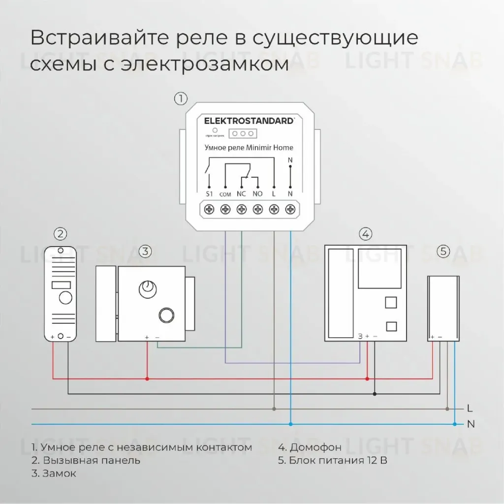 Реле Умный дом с независимым контактом Elektrostandard 76010/00 4690389206740 a067444 4690389206740