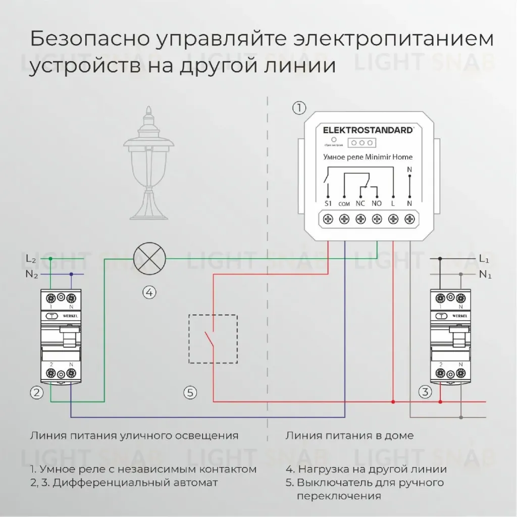 Реле Умный дом с независимым контактом Elektrostandard 76010/00 4690389206740 a067444 4690389206740