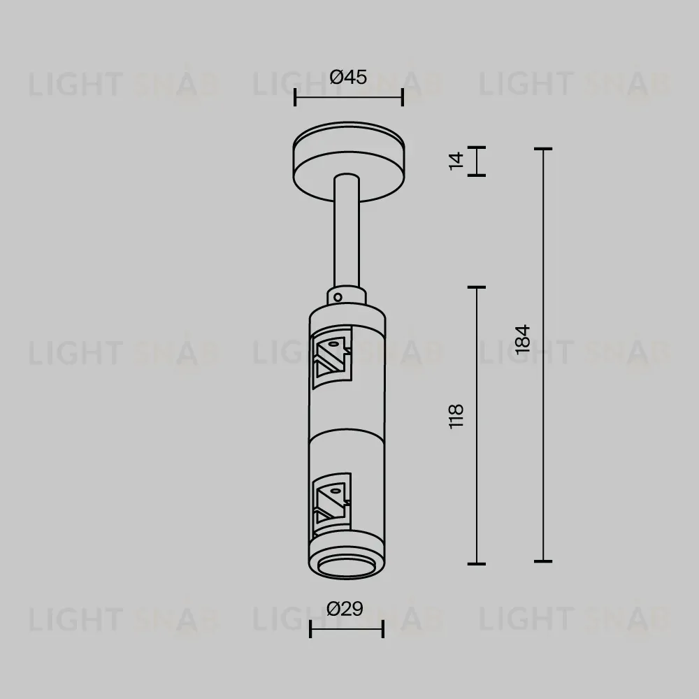 Крепление потолочное Short двойное Maytoni Flarity TRA156C-D1-BS TRA156C-D1-BS
