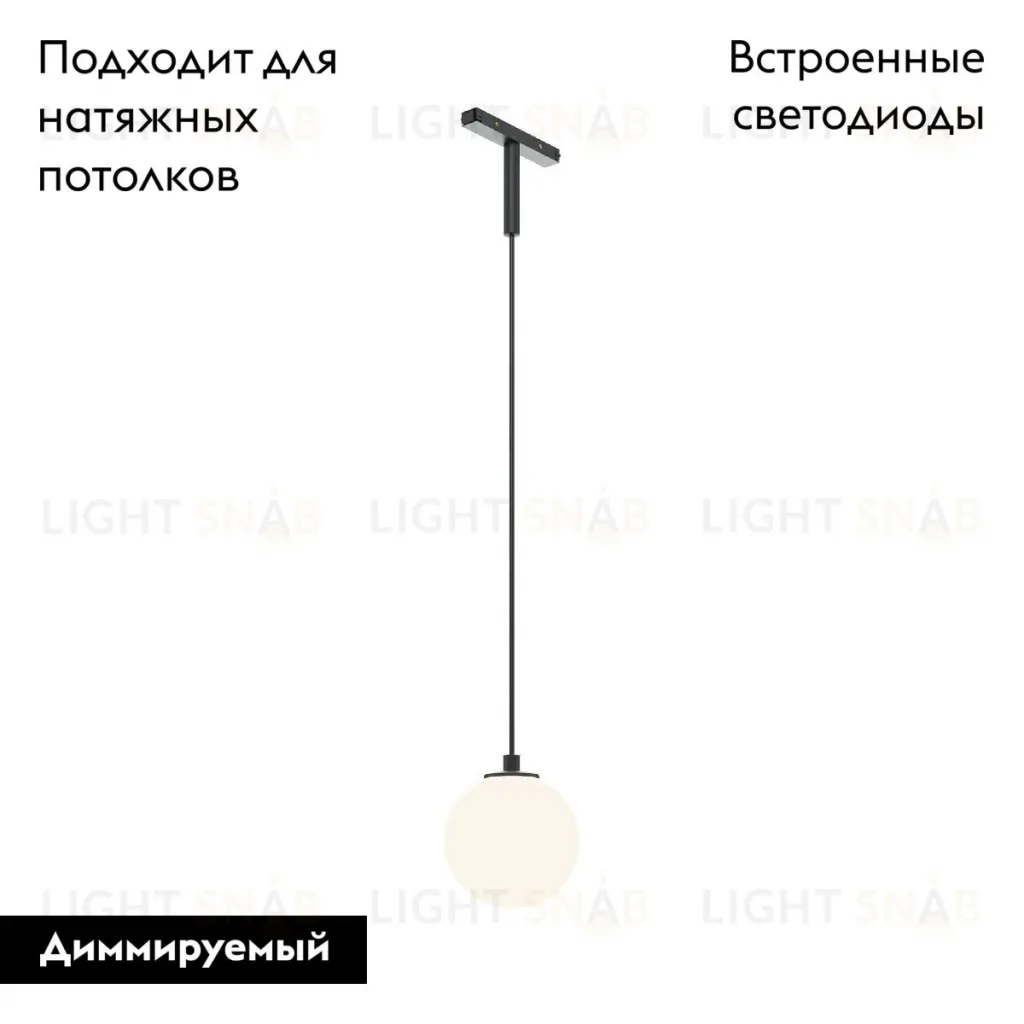 Трековый магнитный светильник Maytoni Luna TR178-1-5WTW-B TR178-1-5WTW-B