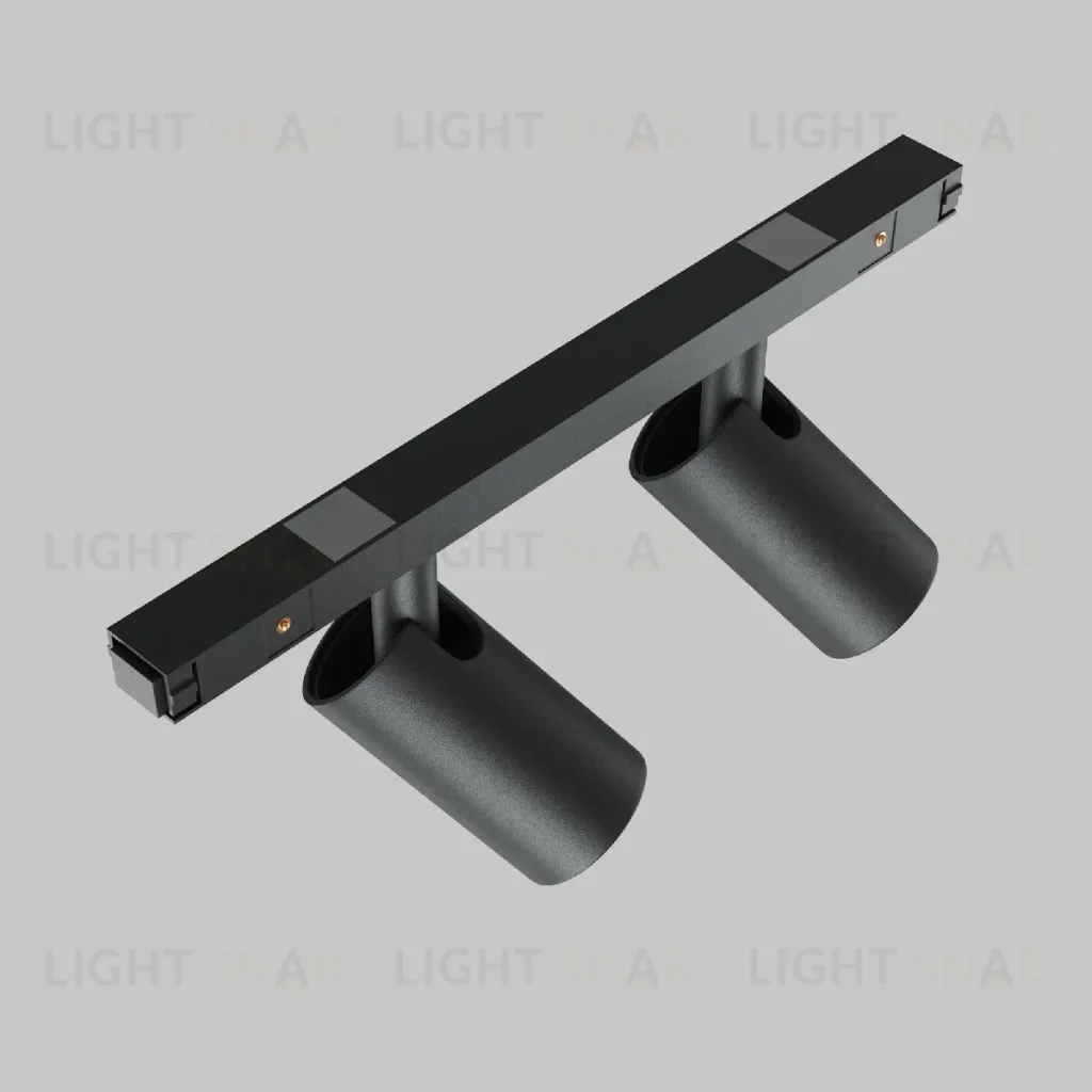 Трековый магнитный светильник Maytoni Focus Duo TR176-1-2X5WTW-M-B TR176-1-2X5WTW-M-B