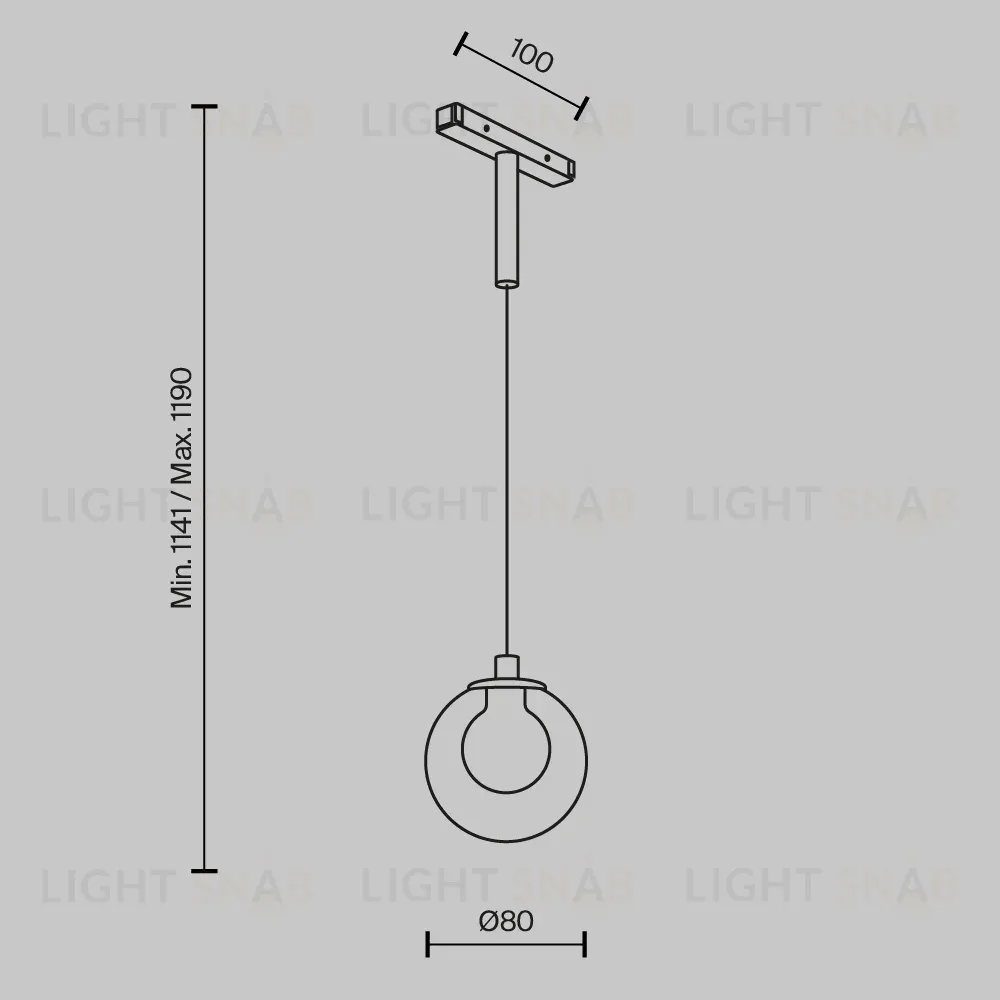 Трековый магнитный светильник Maytoni Bubble TR181PL-1-4WTW-B TR181PL-1-4WTW-B