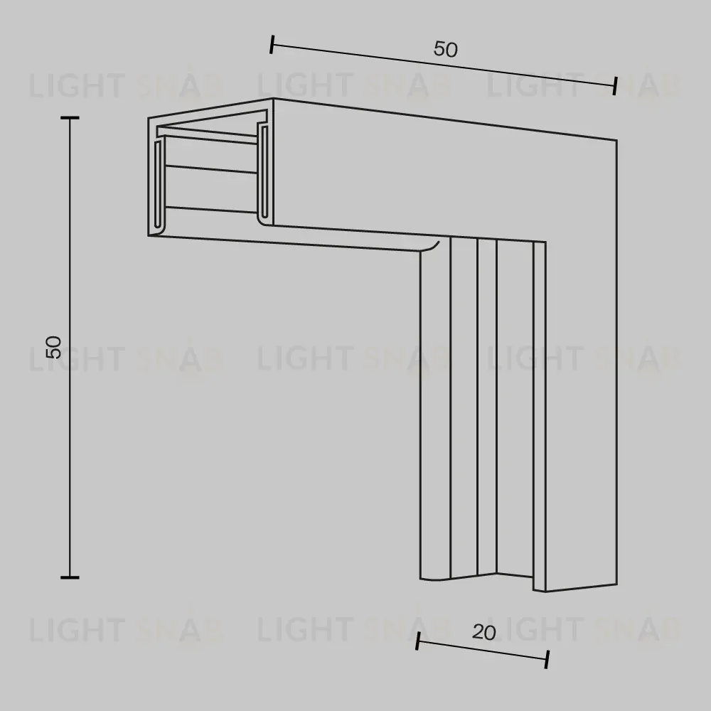 Коннектор угловой внутренний Maytoni Basity TRA172ICL-11B TRA172ICL-11B