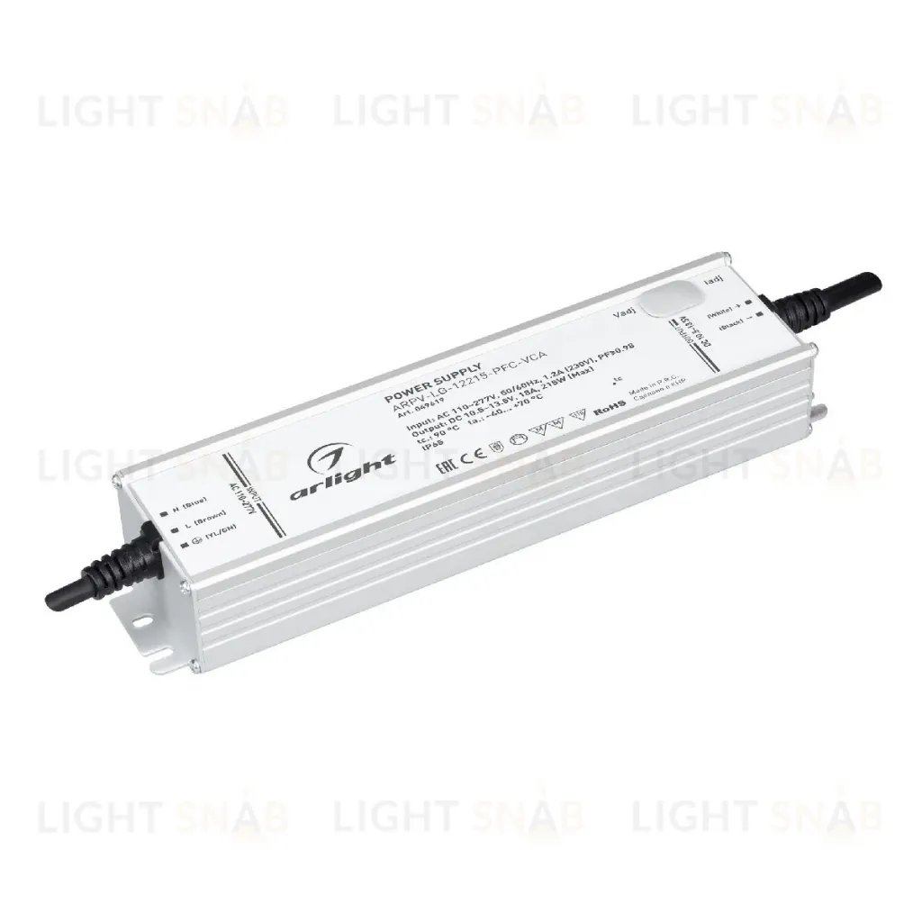 Блок питания Arlight ARPV-LG-12215-PFC-VCA (10.5-13.5V, 18A, 215W) 049619 049619