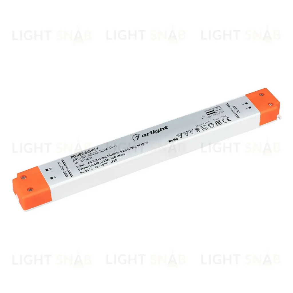 Блок питания Arlight ARV-SP-48030-SLIM-PFC (48V, 0.63A, 30W) 036965(2) 036965(2)