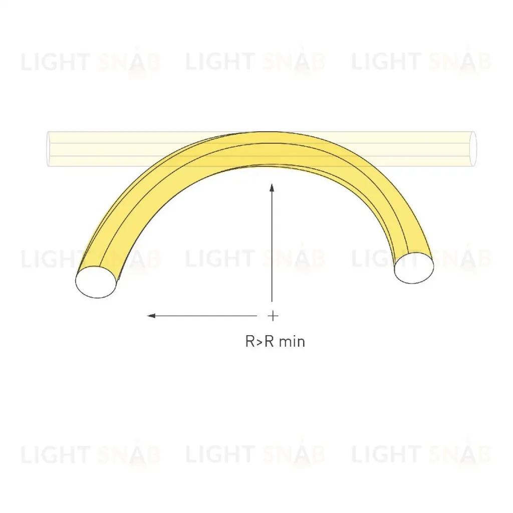 Светодиодная герметичная лента Arlight MOONLIGHT-TOP-G280-D40mm 24V RGB 360deg (14.4 W/m, IP65, 5m, wire x1) 048826 048826