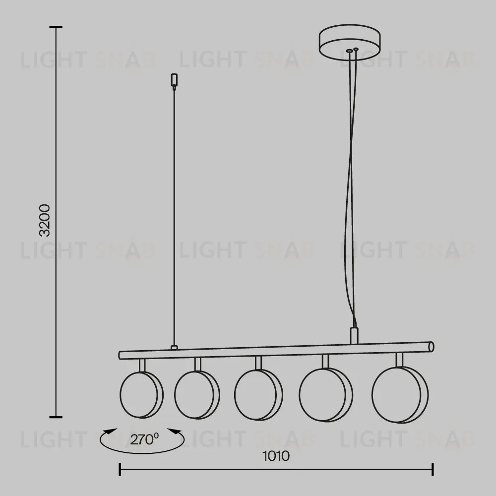 Подвесная люстра Maytoni Mind MOD299PL-L48BC3K MOD299PL-L48BC3K