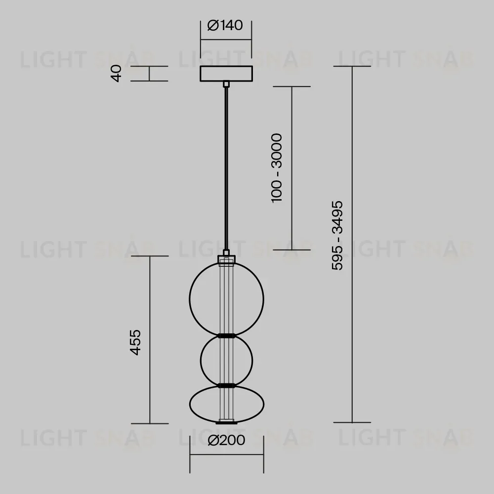 Подвесной светильник Maytoni Futuro MOD307PL-L24BS3K MOD307PL-L24BS3K