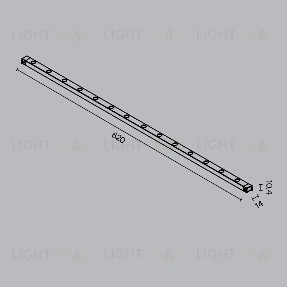 Трековый магнитный светильник Maytoni Points TR174-1-24WTW-M-B TR174-1-24WTW-M-B