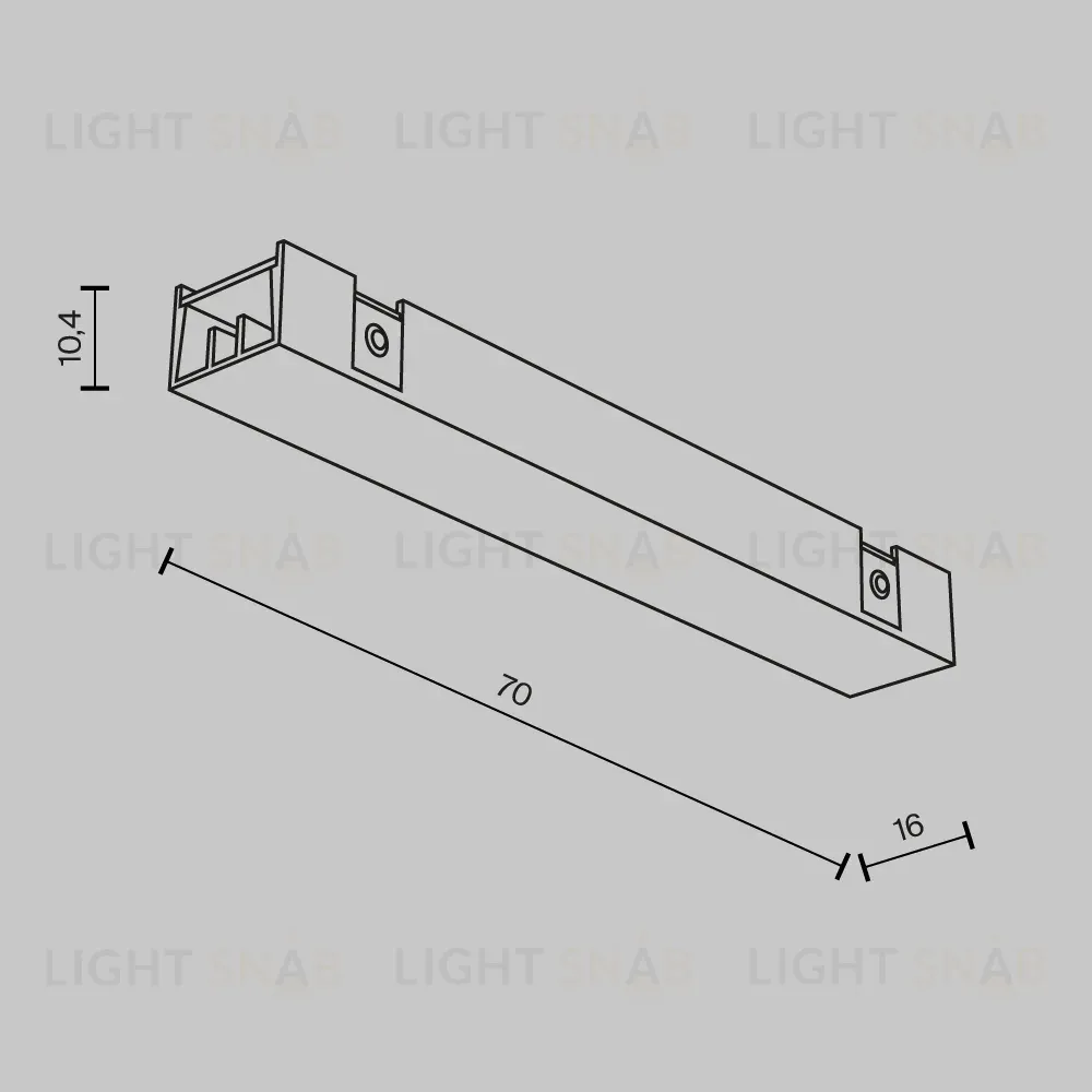 Коннектор питания прямой Maytoni Basity TRA172IPC-1B TRA172IPC-1B