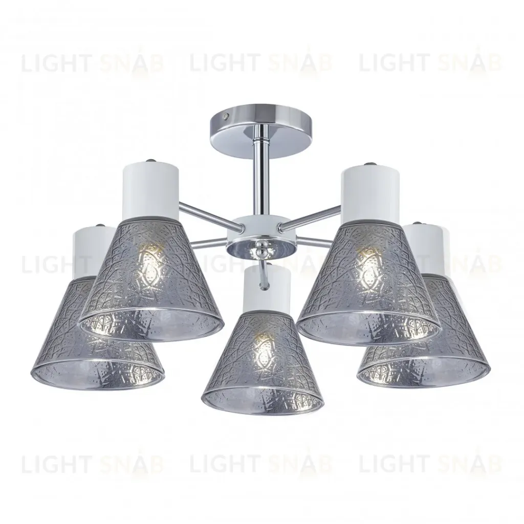 Люстра на штанге Arte Milano Napoli 322408/5 CR+WH 322408/5 CR+WH