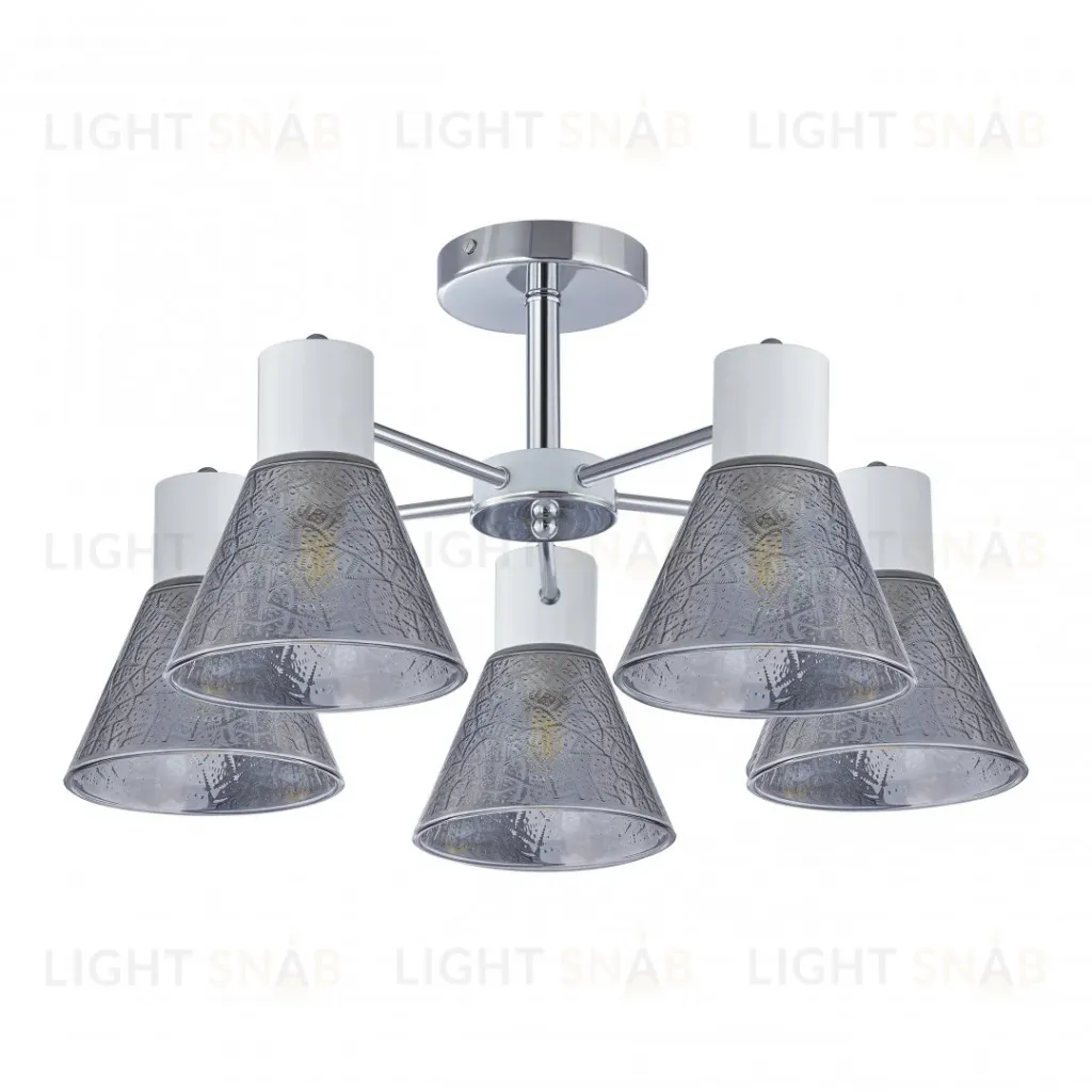 Люстра на штанге Arte Milano Napoli 322408/5 CR+WH 322408/5 CR+WH