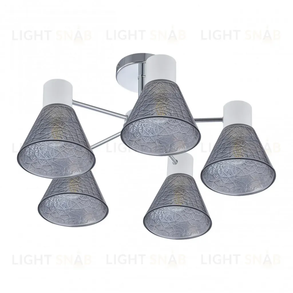 Люстра на штанге Arte Milano Napoli 322408/5 CR+WH 322408/5 CR+WH